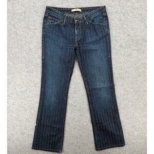 Y2K Vintage Agave Nectar La Sirena Striped Slim Bootcut Jeans, Women's Size 29